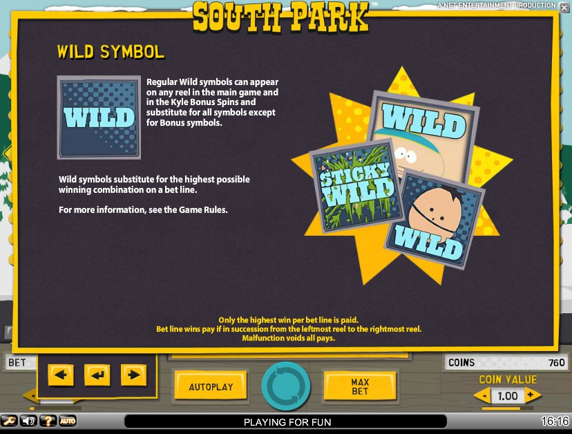 south park slot demo
